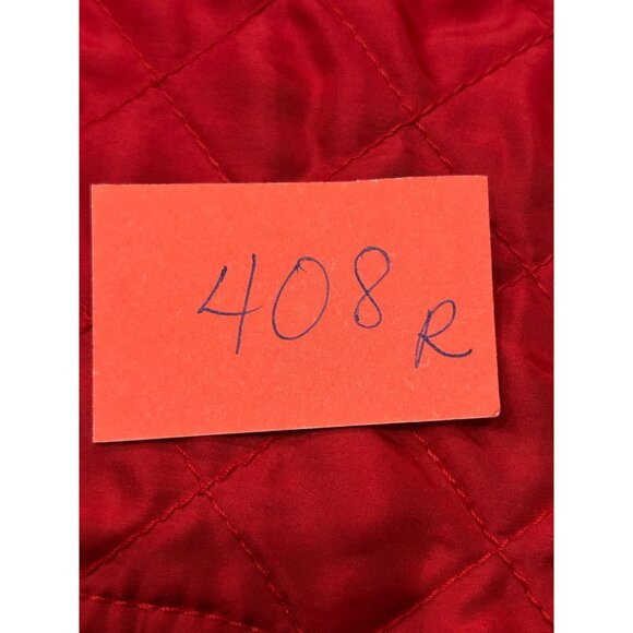 Debra DeRoo Womens Quilted Red Sleeveless Vest Zippered Pockets Sz XL - Picture 10 of 10